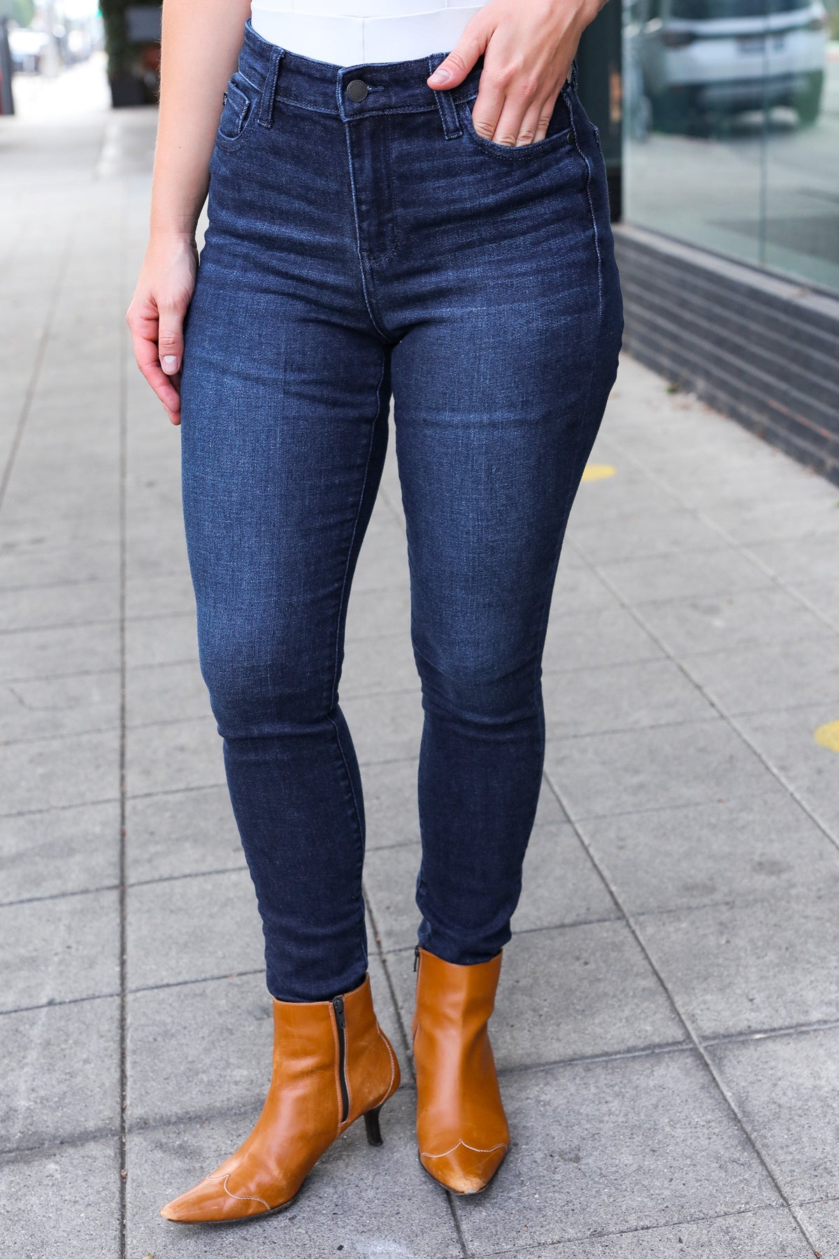 Judy Blue Dark Wash High Rise Skinny Jeans